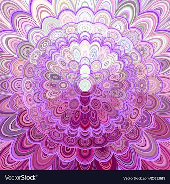 Multicolored abstract flower mandala background vector image