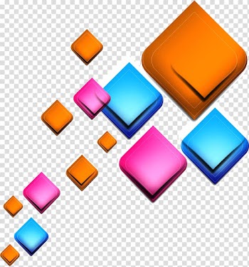 Multicolored abstract , Geometry Light Square Geometric shape, Colorful cube transparent background PNG clipart