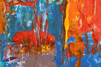 Multicolored abstract painting