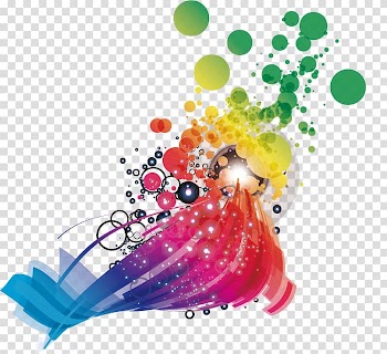 Multicolored abstract painting, Color gradient, Colorful abstract decorative elements transparent background PNG clipart