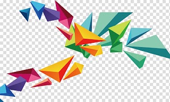Multicolored abstract painting, Geometry , Triangle floating material transparent background PNG clipart