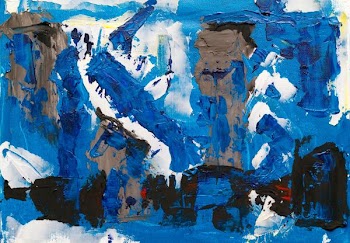 multicolored abstract painting in close-up photo