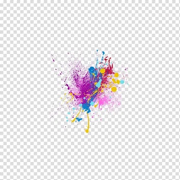 Multicolored abstract painting, Sticker PicsArt Studio Color Paint Stain, smoke transparent background PNG clipart