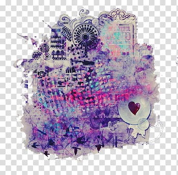 , multicolored abstract painting transparent background PNG clipart