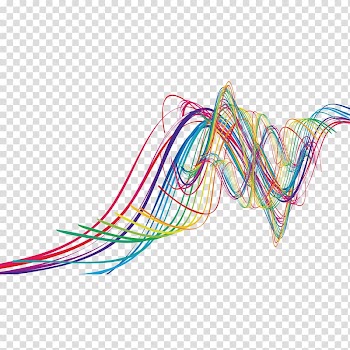 Multicolored abstract painting, Wave Color Art Rainbow, Color wave line transparent background PNG clipart