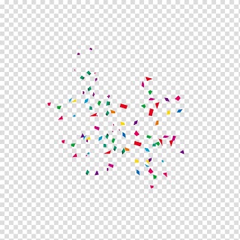 Multicolored abstract , Paper shredder, Confetti transparent background PNG clipart