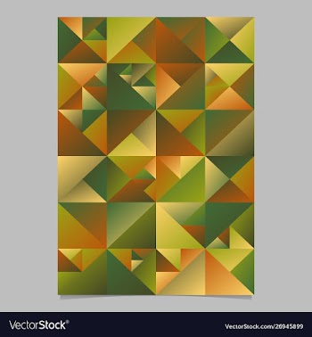 Multicolored abstract polygonal triangle page vector image