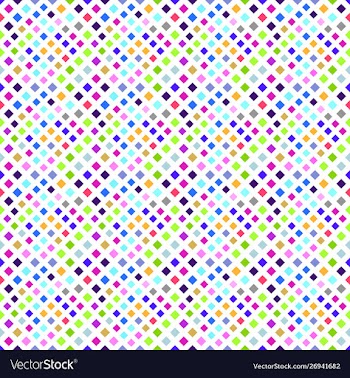 Multicolored abstract seamless diagonal square vector image
