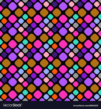 Multicolored abstract seamless square pattern vector image