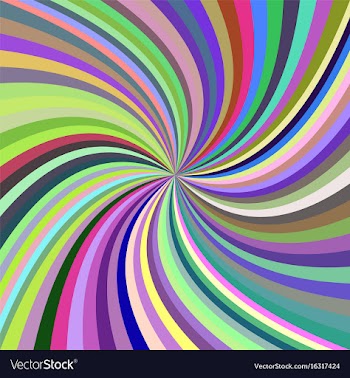 Multicolored abstract spiral background vector image