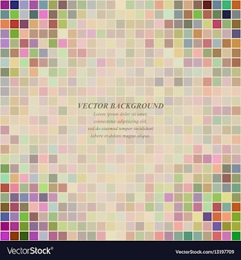 Multicolored abstract square pattern background vector image