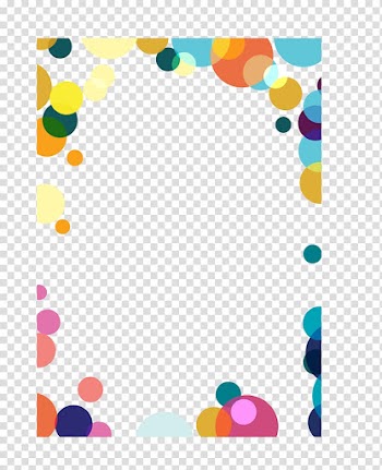 Multicolored bubbles , Point , hand colored dots border transparent background PNG clipart
