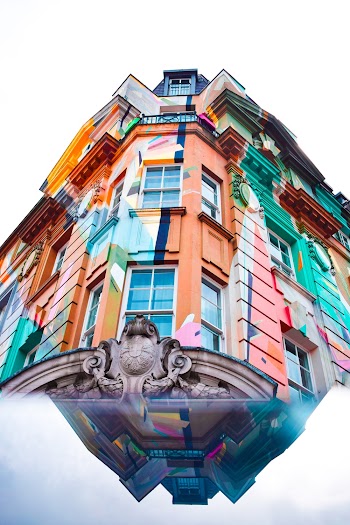 Multicolored Building Worms-eye View Photo