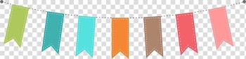 Multicolored buntings art, Paper Bunting , bunting birthday transparent background PNG clipart