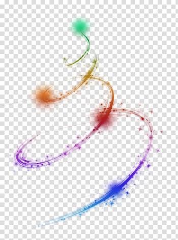 Multicolored Christmas tree art, Light Rendering , Purple fresh halo whirlwind effect element transparent background PNG clipart