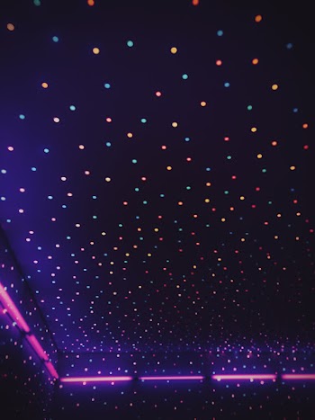 Multicolored Circle Lights on Wall