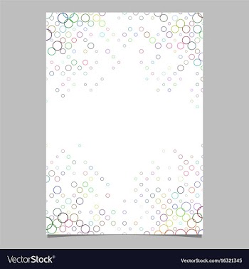 Multicolored circle pattern brochure template vector image