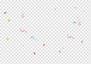 Multicolored confetti illustration, Triangle Pattern, Color holiday ribbon streamers transparent background PNG clipart