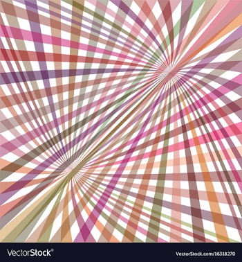 Multicolored curved ray burst background vector image