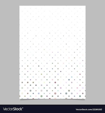 Multicolored dot pattern brochure background vector image