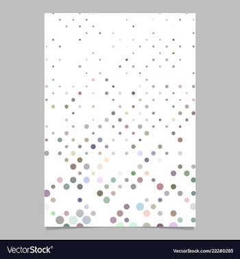 Multicolored dot pattern brochure background vector image