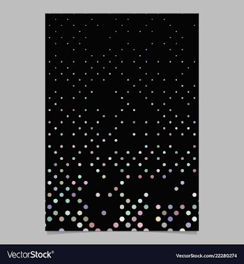 Multicolored dot pattern brochure background vector image