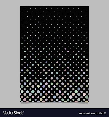 Multicolored dot pattern brochure background vector image