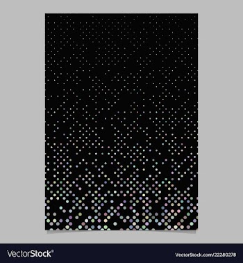 Multicolored dot pattern brochure background vector image