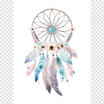 Multicolored dreamcatcher illustration, Dreamcatcher Bohemianism Boho-chic, dreamcatcher transparent background PNG clipart