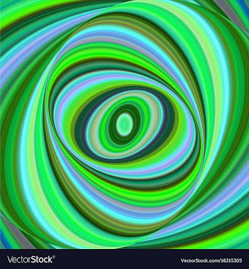 Multicolored ellipse fractal art background vector image