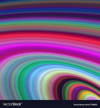 Multicolored ellipse fractal background vector image