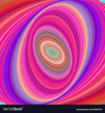 Multicolored elliptical digital art background vector image