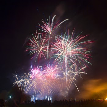 Multicolored Fireworks during Nighttime