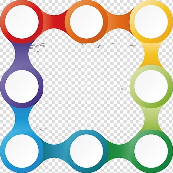 Multicolored frame, Chart Euclidean Element, creative element PPT transparent background PNG clipart