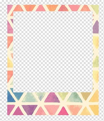 Multicolored frame , Frames Instant camera Polaroid Corporation, polaroid transparent background PNG clipart