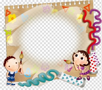 Multicolored frame , Icon, Cute kids brush background transparent background PNG clipart
