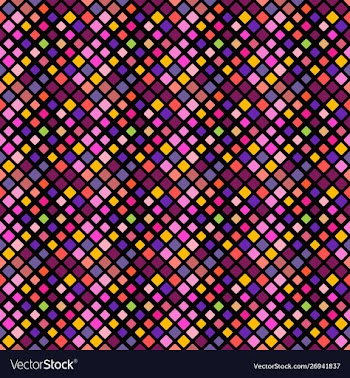 Multicolored geometrical diagonal square pattern vector image
