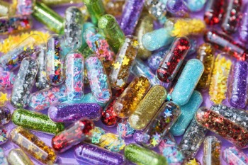 Multicolored Glitter Capsule Lot