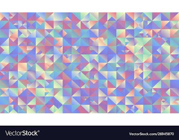 Multicolored gradient mosaic triangle background vector image