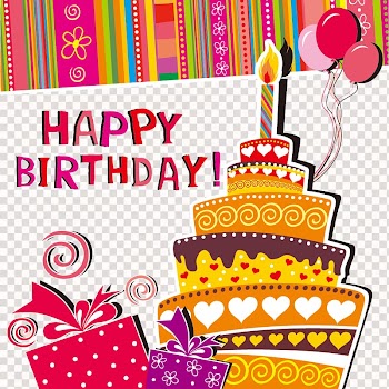 Multicolored Happy Birthday art, Greeting card Birthday cake Wedding invitation , Cartoon Happy Birthday background transparent background PNG clipart