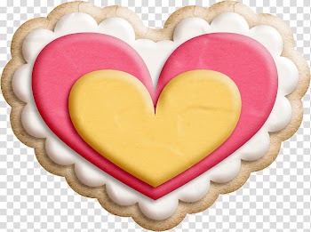 Multicolored heart biscuit illustration transparent background PNG clipart