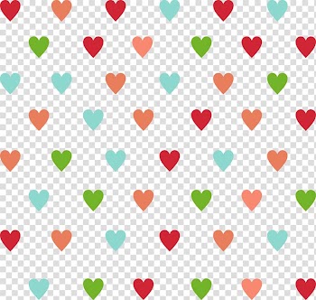 Multicolored hearts , Love Shading transparent background PNG clipart