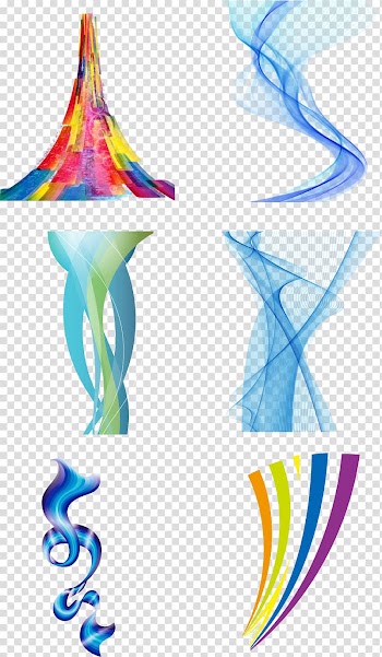 Multicolored illustration, Underline, Color abstract line design transparent background PNG clipart