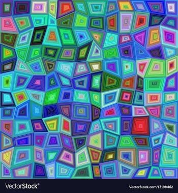 Multicolored irregular mosaic background vector image