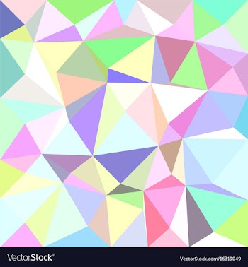 Multicolored irregular triangle tile mosaic vector image