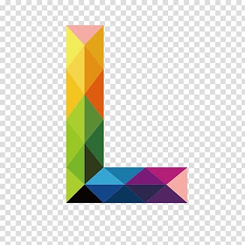 Multicolored letter L illustration, Letter, Colorful letters L transparent background PNG clipart