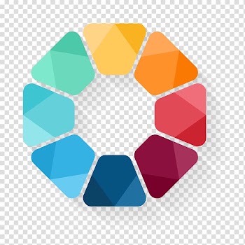 Multicolored logo illustration, Circle Euclidean , round frame material ppt transparent background PNG clipart