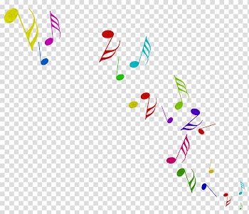 Multicolored music notes , Musical note Animation, Color notes transparent background PNG clipart