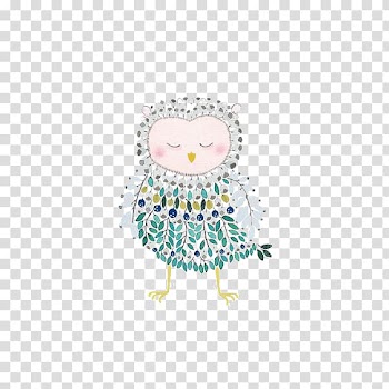 Multicolored owl illustration, Owl Drawing Illustrator Illustration, owl transparent background PNG clipart