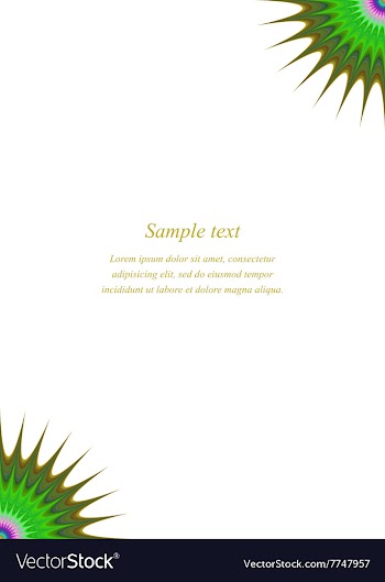 Multicolored page corner design template vector image
